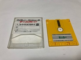 Super Mario Bros 2+ Soccer Nintendo Famicom Disk FCD Japan import