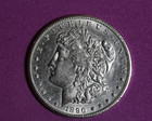 1890-CC Morgan silver dollar #P34178 — photo 1
