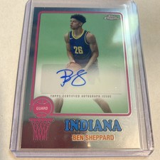 2024-25 Topps Chrome - 1973 Topps Autographs Ben Sheppard #73TA-BS (AU)