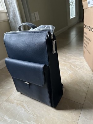 Women s Beautiful Samsonite executive convertible, leather backpack navy blue