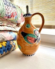 La Ceramica V.B.C. Italian Hand Painted Rooster Olive Oil Cruet Dispenser