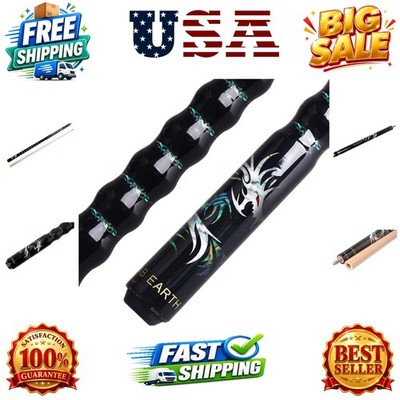 58'' Pool Cue/Pool Stick Ergonomic Design Hardwood Canadian Maple 13mm Tip 18-...