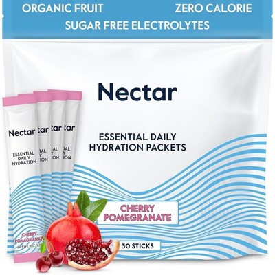 Nectar Hydration Packets - Electrolytes Powder Packets - No Sugar or Calories -