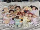 Vintage Cabbage Patch Kids 80's Large Mixed Lot of 16 with clothing