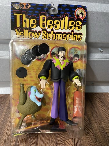 Ringo Starr Signed The Beatles A Yellow Submarine Toy Figurine Set