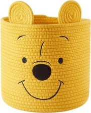 10" H x 10" W, Disney Winnie the Pooh Figural Rope Storage Organizer Basket