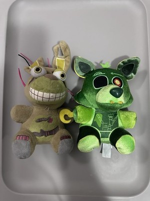 2016 Funko FNAF Five Nights Freddys Plush 8  Springtrap & Radioactive Foxy Plush