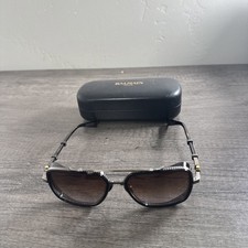 Balmain Sunglasses OFFICIER BPS-108C-58 Black / Brown Square Brown Gradient Lens