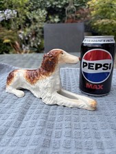 Vintage Laying Wolfhound/Borzoi Dog Figurine Made In England