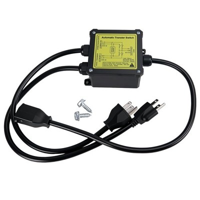 AC120V 15A ATS Generator Automatic Transfer Switch (NEMA 5-15P/R)