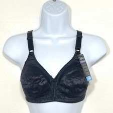 NWT Bali Women's 34C Double Support Spa Closure Comfort-U Wireless Bra DF3372