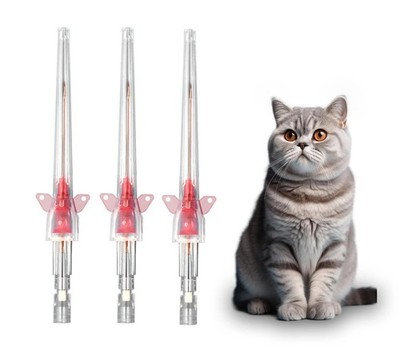 50PCS Veterinary IV Catheters 14G Disposable Sterile Intravenous for Animals NIB