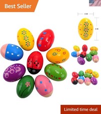 Easter Wooden Egg Shakers Maracas for Party Favors, Classroom Prize Supplies ...
