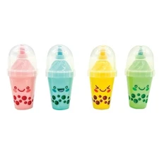 Raymond Geddes Anime Boba Tea Cute Highlighters (24 Per Bag)  Chisel Tip Book Hi