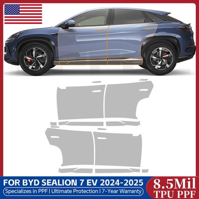 For BYD Sealion 7 EV 2024-UP Doors Precut Paint Protection Film Clear PPF TPU
