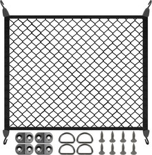 Elastic Cargo Net for SUV, Net Stretchable 31.2" x 24" Stretch to 62.4" x 48", R