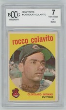 Rocco Colavito 1959 Topps BCCG 7 #420 Cleveland Indians