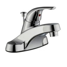 Polished Chrome Aragon 4 in. Centerset Single-Handle Low-Arc Bathroom Faucet