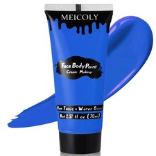 MEICOLY Cream Royal Blue Face Body Paint,2.37Oz Large Tube Water Based
