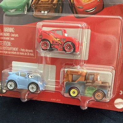 Mattel Disney Pixar Cars 3-Pack Diecast Lightning McQueen Sally Mater Unopened