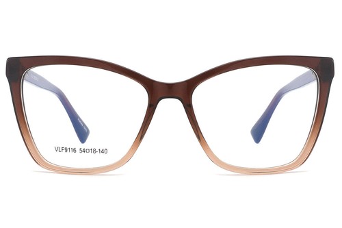 Occhiali da vista donna occhio di gatto montatura ottica acetato occhiali moderni VLF9116 54-18-140 - Foto 15 di 20