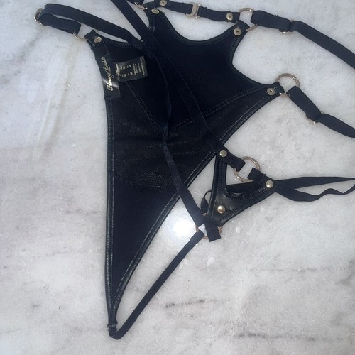 New honey birdette Jael Luxe Vegan Leather thong Size Medium - Picture 8 of 8