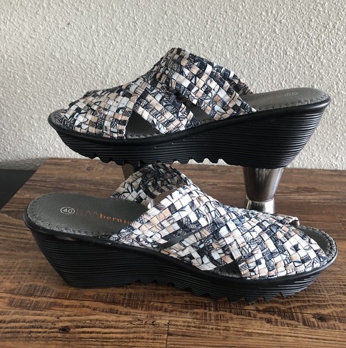 Bernie Mev women's Chick weave peep toe slide Wedge Sandal US 9. 5-10, EU 40 EUC - Picture 7 of 19