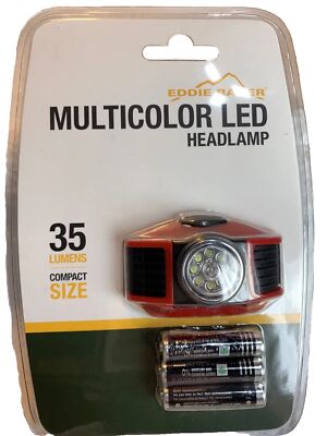 Eddie Bauer LED Headlamp Flashlight 35 Lumens Compact Size New (N1)