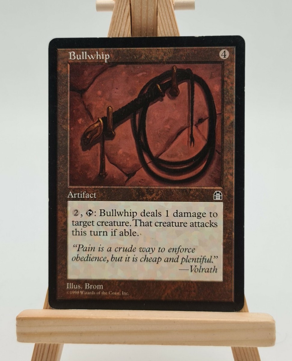 Bullwhip Stronghold Magic Karte MTG englisch (Bullenpeitsche)