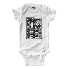 Baby Bodysuit Cartoon Accessories Part Custom Funny Gundam Figurine Model Runner