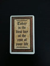 Perma- Greetings inc. WALLET CARD New Today Is The First Day Of The Rest Of Your