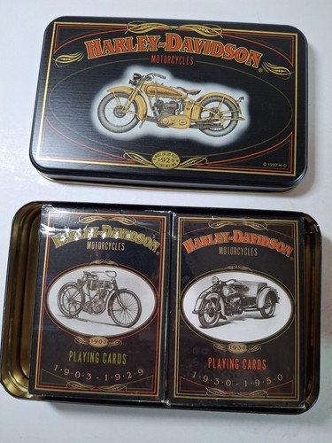 VTG Harley Davidson Cards in Tins And Covers - Picture 7 of 10