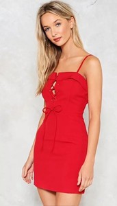 nasty gal red dress