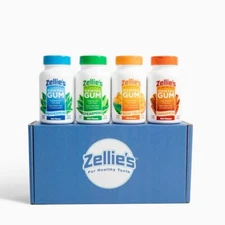 Zellie’s | 100% Xylitol Sugar Free | Gum Gift Set | Peppermint, Spearmint, Fr...