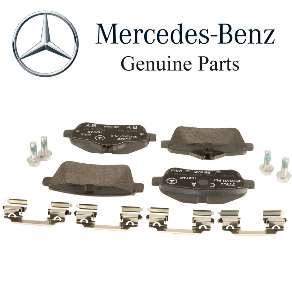 Juego de pastillas de freno trasero y 2 rotores de disco para Mercedes R172 SLK GLA C117 CLA Foto 3 de 4