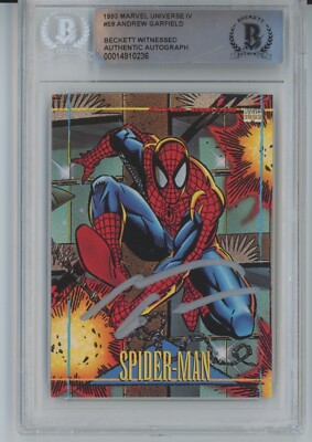 Andrew Garfield Signed 1993 #59 Marvel Spider-Man Universe Beckett