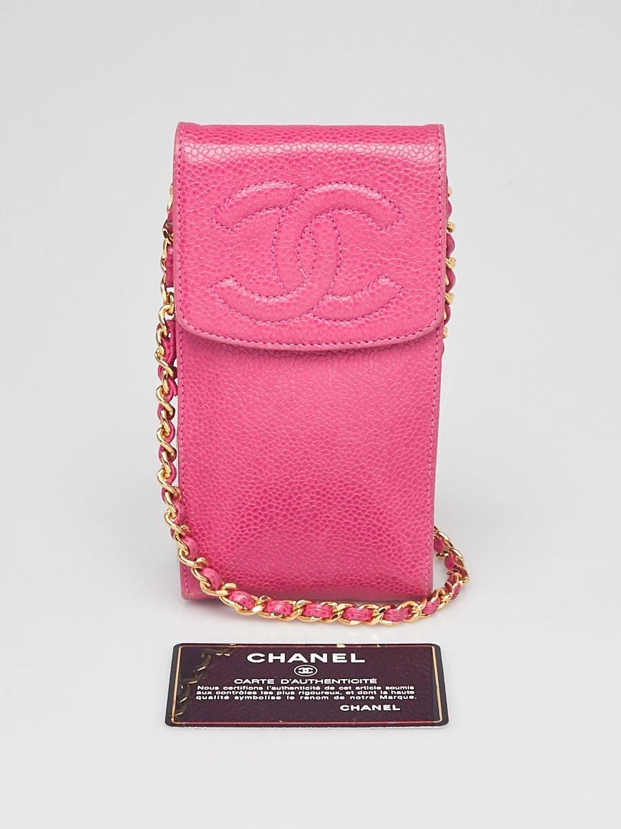 Authentic Vintage Chanel Phone Holder Crossbody Bag