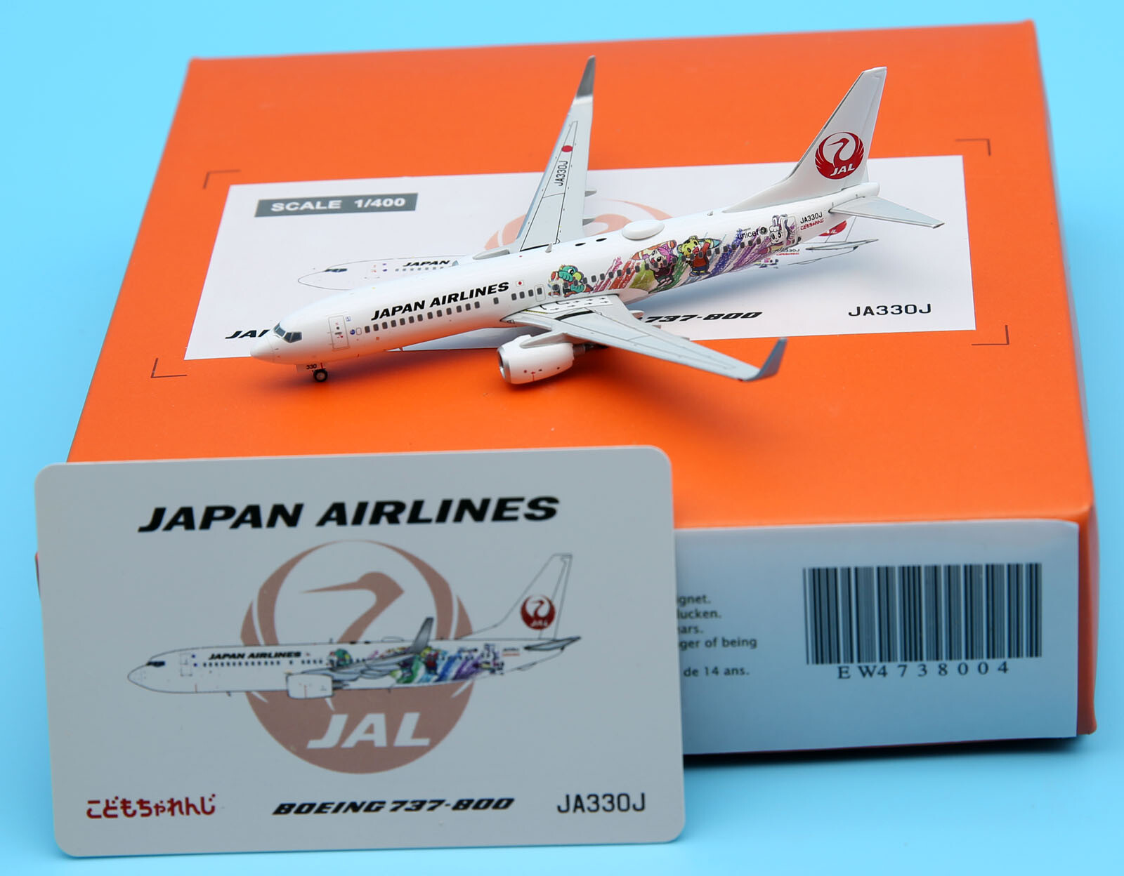 JC Wings 1:200 日本航空 B737-800 JA330J JC Wings 1:200 Japan Airlines B737-800 Diecast Aircraft