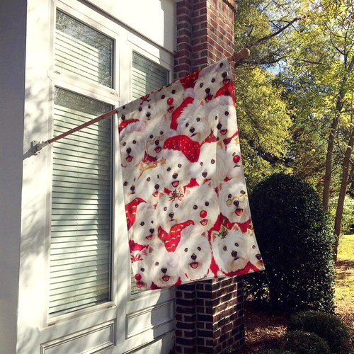 Westie Christmas a Plenty Flag Canvas Large House Size PPP3133CHF - Picture 2 of 4