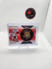 2013-14 Upper Deck Trilogy Signature Pucks Retro Logo Jakob Silfverberg AUTO