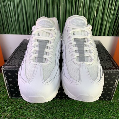 Nike Air Max 95 Triple White Womens Running Shoes Mens Size 7