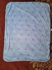 Just One You Carter's Blue Baby Blanket with Multi-Colored Stars