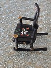 1950’s Renwall #65 Black Handpainted Dollhouse Rocking Chair CH#23 — photo 6