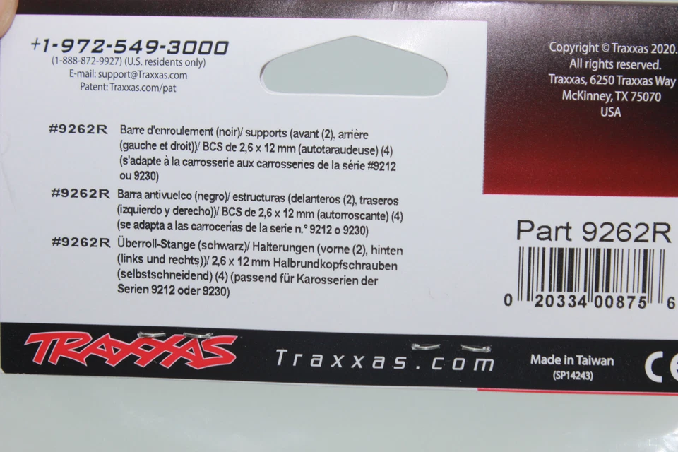 Traxxas TRX 9262 R Überrollbügel schwarz Bügel Chevrolet K10 High Trail 1:10 NEU - Bild 4 von 4