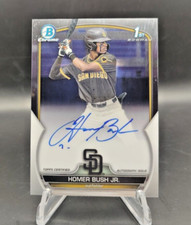 Homer Bush Jr - ON-CARD AUTO - 1ST BOWMAN - 2023 Bowman Draft Chrome - CDA-HB