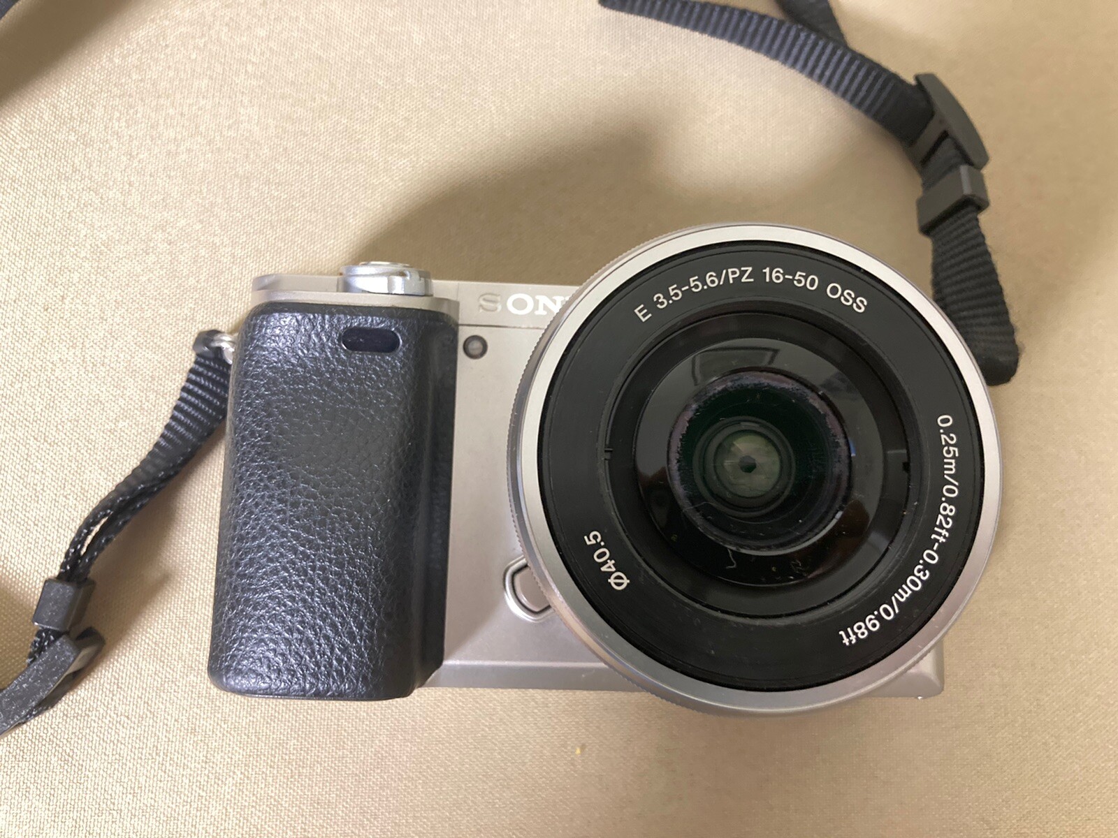 Sony Alpha a6000 Silver 1650 Lens 3 Battery Packs 32 GB 16 GB