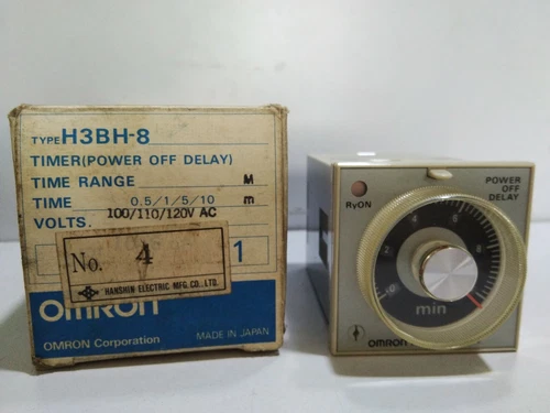OMRON H3BH-8 TIMER POWER OFF DELAY 0.5 TO 10 MIN 