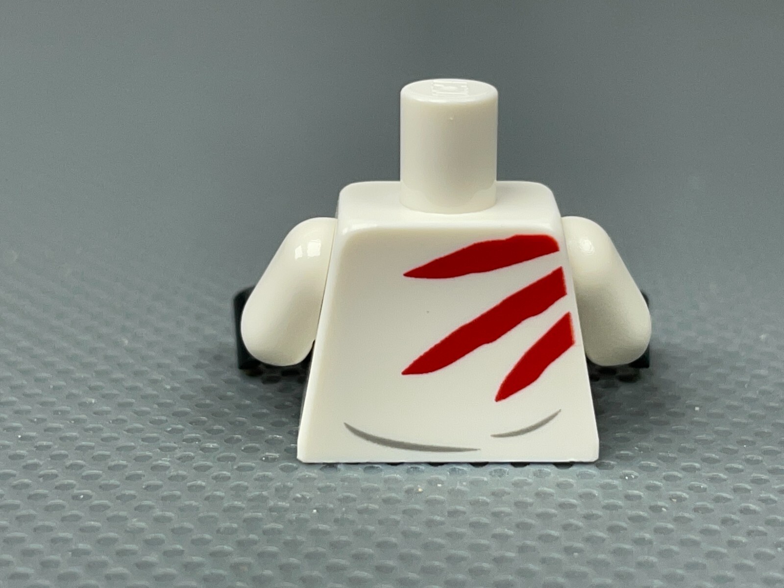 LEGO Minifigure Torso Hoodie White Laces Red Stripes Pockets Black Hands |  eBay