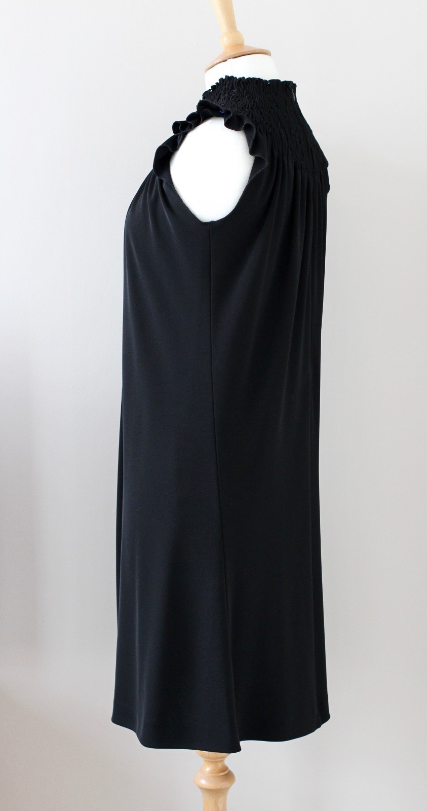 Abito midi nero YVES SAINT LAURENT YSL autunno inverno 2010 IT38 UK6 US0