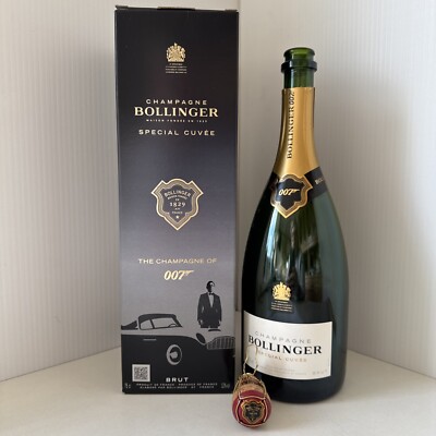 007 James Bond Bollinger Bottle in a Box. No Time to Die